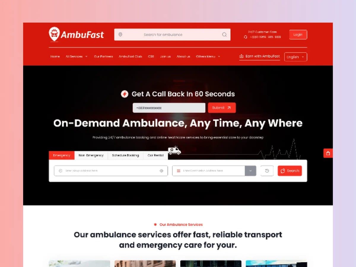 AmbuFast web app
